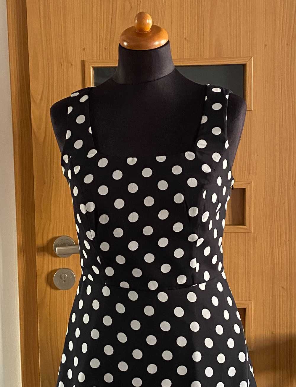 Sukienka lato vintage grochy roz.10 (38)