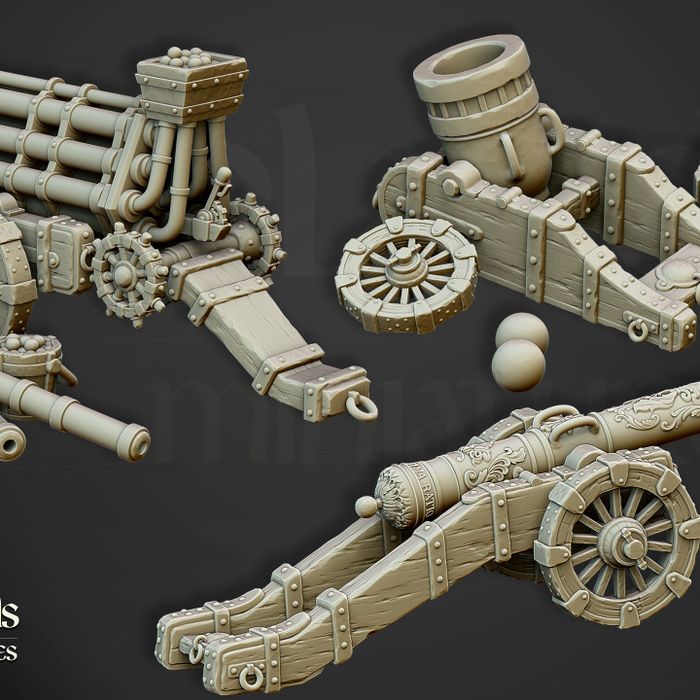 Sunland Artillery Battery - Highlands Miniatures - Behelit Print