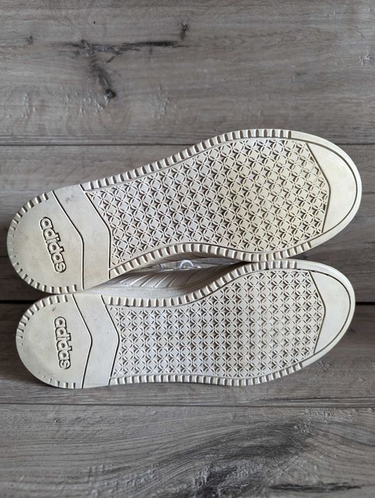Кроссовки белые Adidas Адидас hoops team 40 р 26 см хай-топы