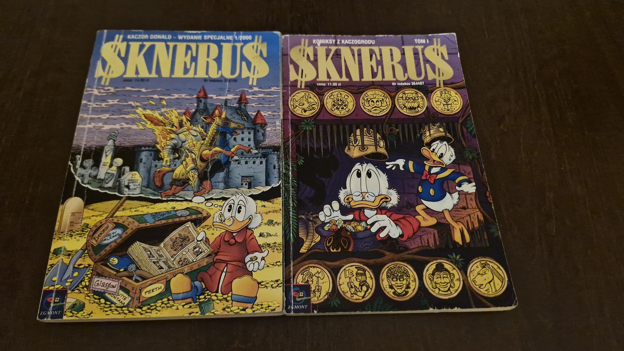 Sknerus unikaty z 2000 i 2001. Życie sknerusa mckwacza. Kaczor Donald