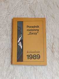 Poradnik rodzinny Zorzy kalendarz 1989 Irena Wojtulewicz cytaty porady