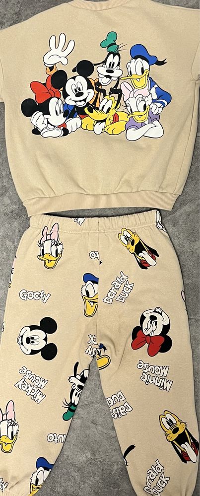 Komplet dresowy bluza i spodnie Myszka Mickey Minnie H&M r.86