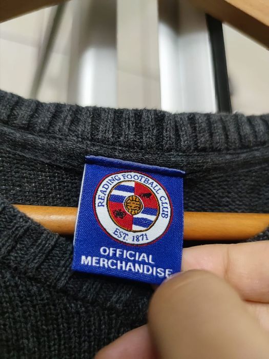 Sweter klasyczny Reading XL męski szary siwy ciemny black bawełna baw