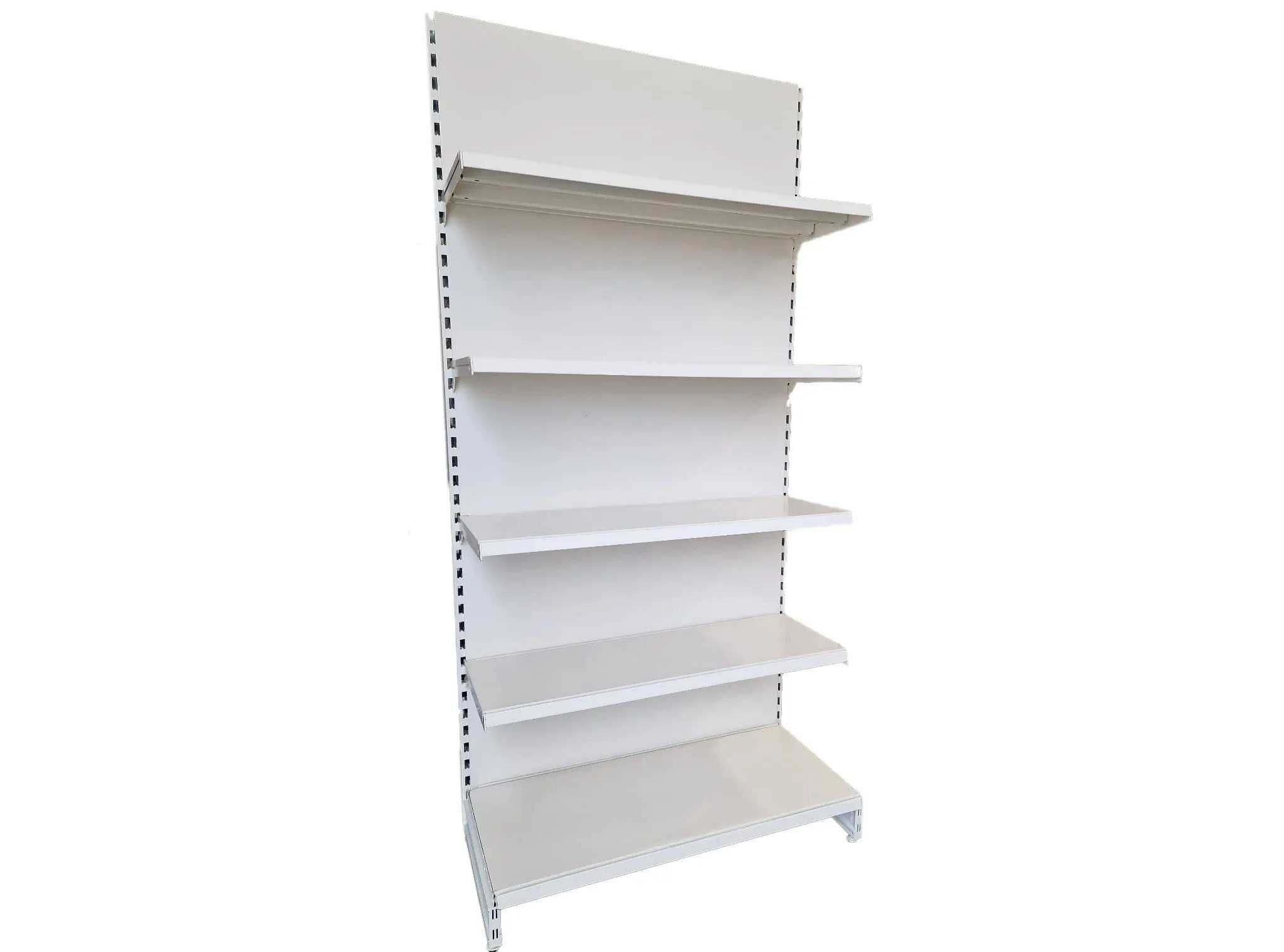 Regał sklepowy używany, moduł dostawny, regał metalowy 210/100/47