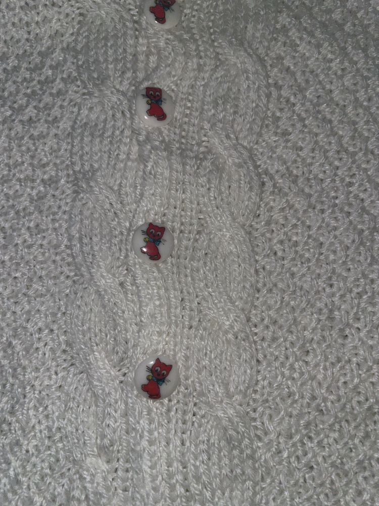 Biały sweterek sweter 80