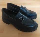 Loafersy skórzane damskie