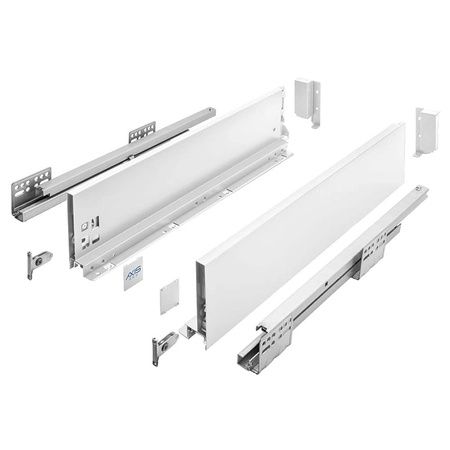 Szuflada GTV AXIS PRO średnia H116 450 mm cichy domyk biała