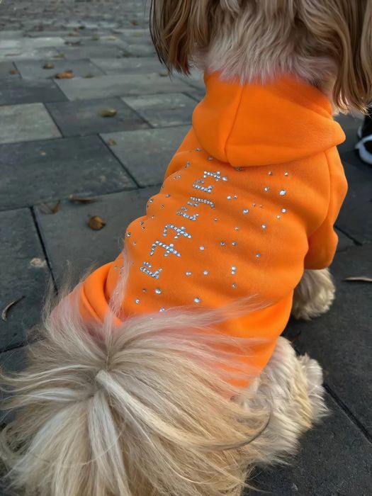 handmade одяг для собак, кофта светр для собаки зі стразами