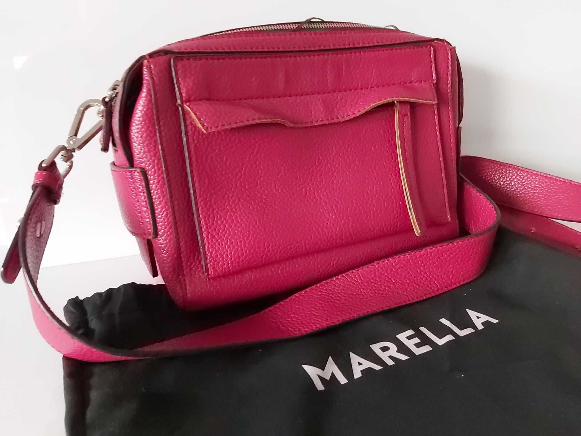 Ekskluzywna torebka czerwona MARELLA listonoszka torba