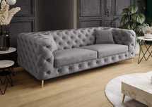 Sofa Chesterfield Boston Elegancka Pikowana Luksusowa Glamour