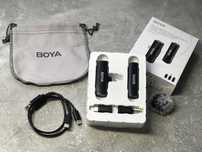 Микрофон Boya с 3-мя разъёмами шумоподавление
