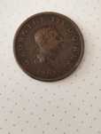 Moeda de 1 Penny 1807 em Cobre Inglaterra