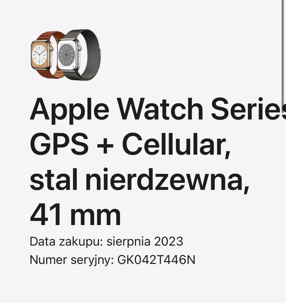 Apple Watch 8 41mm /Graphite Steel/Midnight Sport LTE (Cellular)