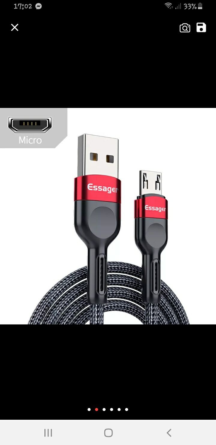 Cabo usb 2 metros