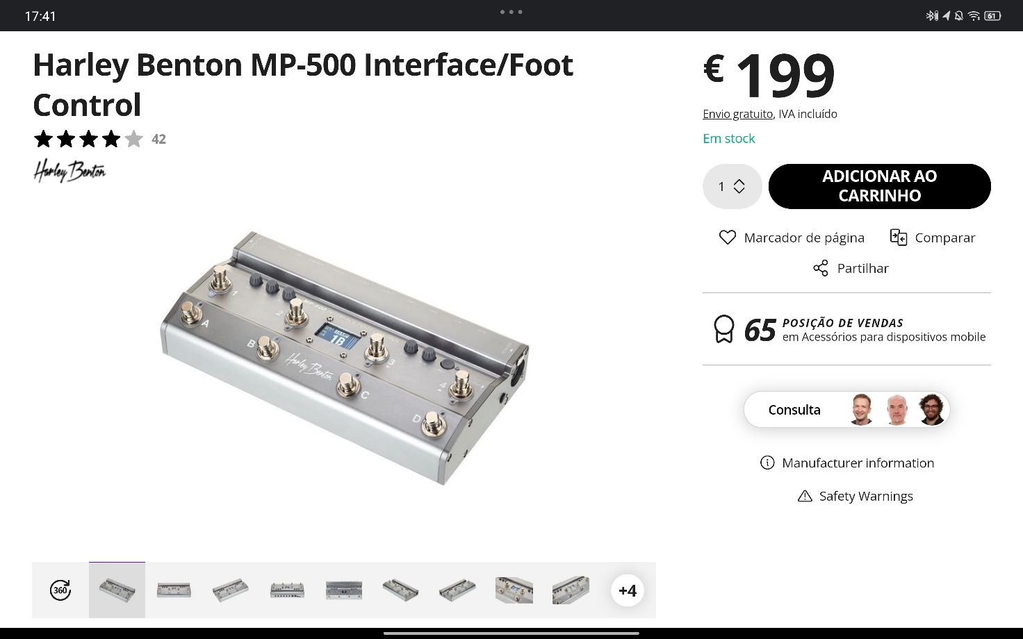 Harley Benton MP-500 Interface/Foot Control