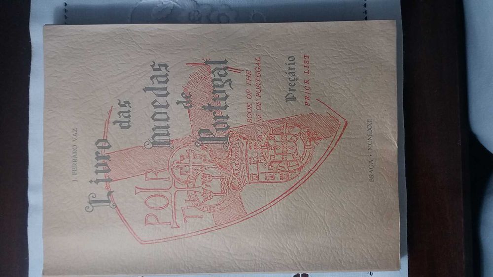 Livro das Moedas de Portugal (preçário bilingue de J. Ferraro Vaz)