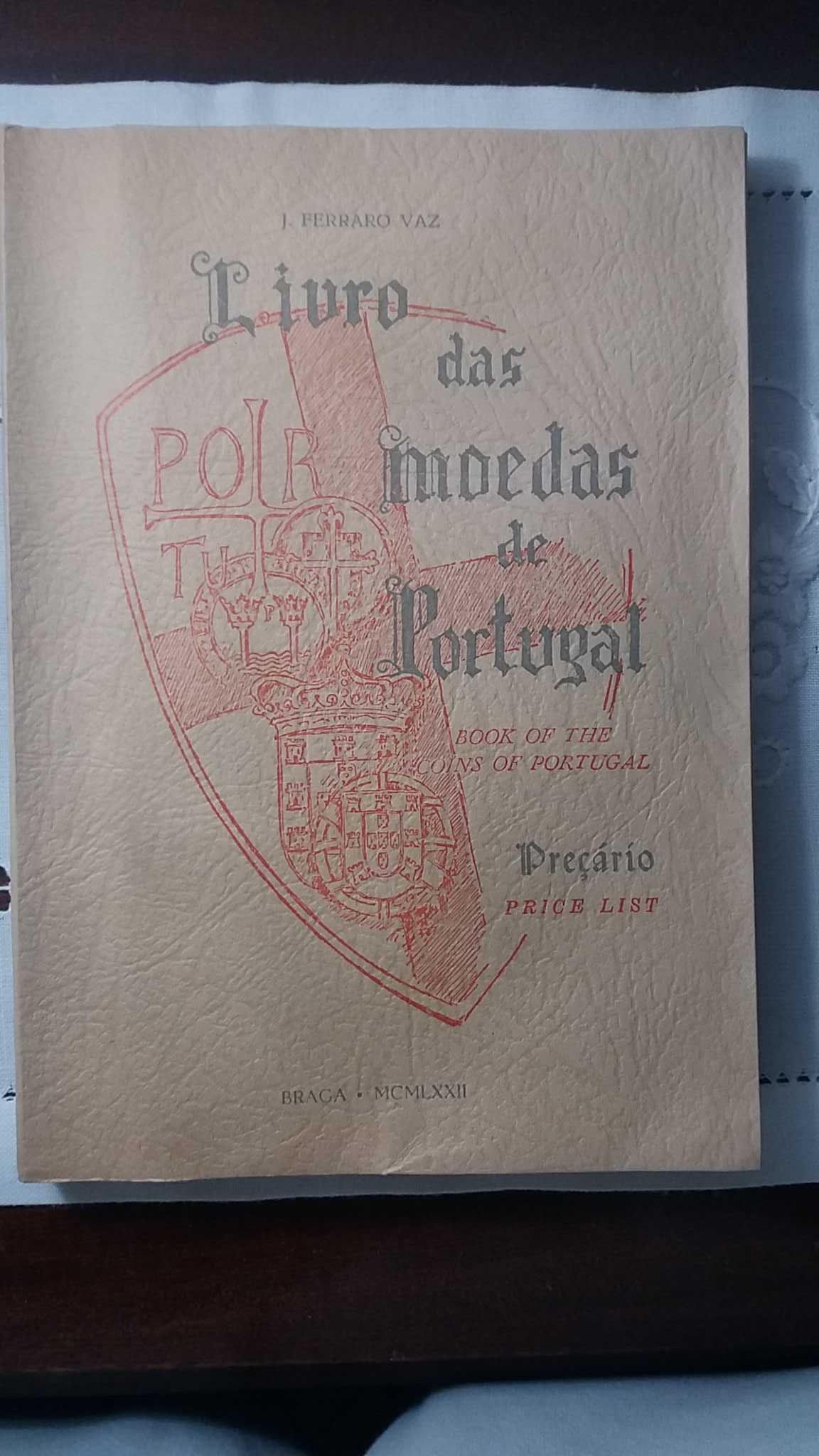 Livro das Moedas de Portugal (preçário bilingue de J. Ferraro Vaz)
