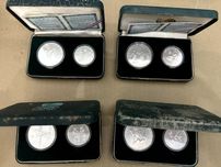 Conjunto 16 moedas prata 1988 Jogos Olímpicos de Seoul  5000/10000 Won