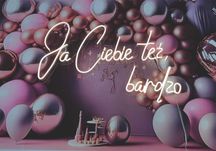 Ja ciebie też bardzo  neon
