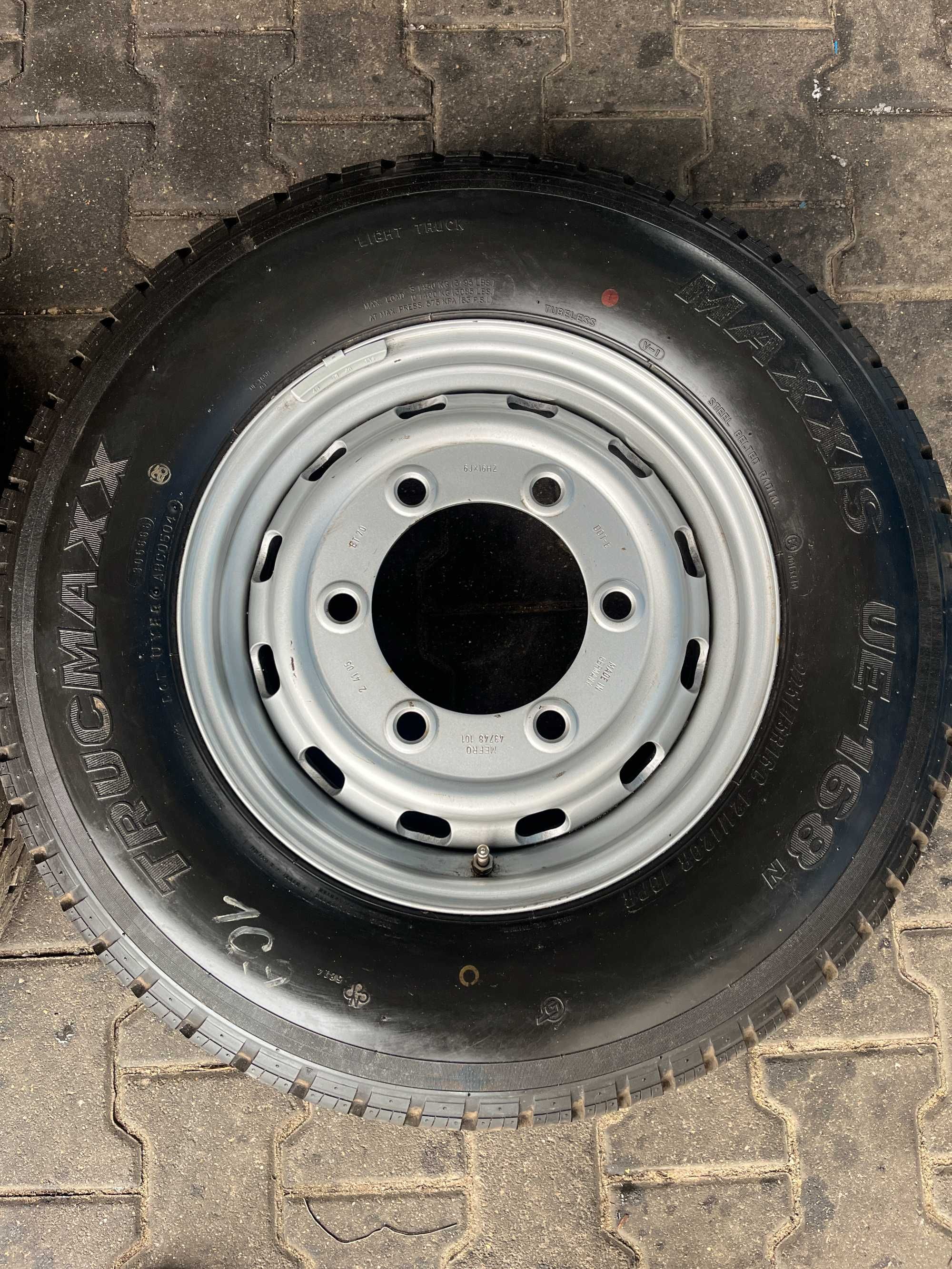 Koło Multicar Transit 225/75 r16c 121/120 R 10PR 6 Jx16 ET 70 6x180