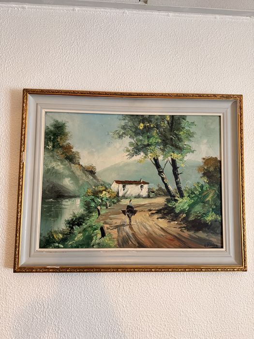 Quadro Aguarela com Moldura