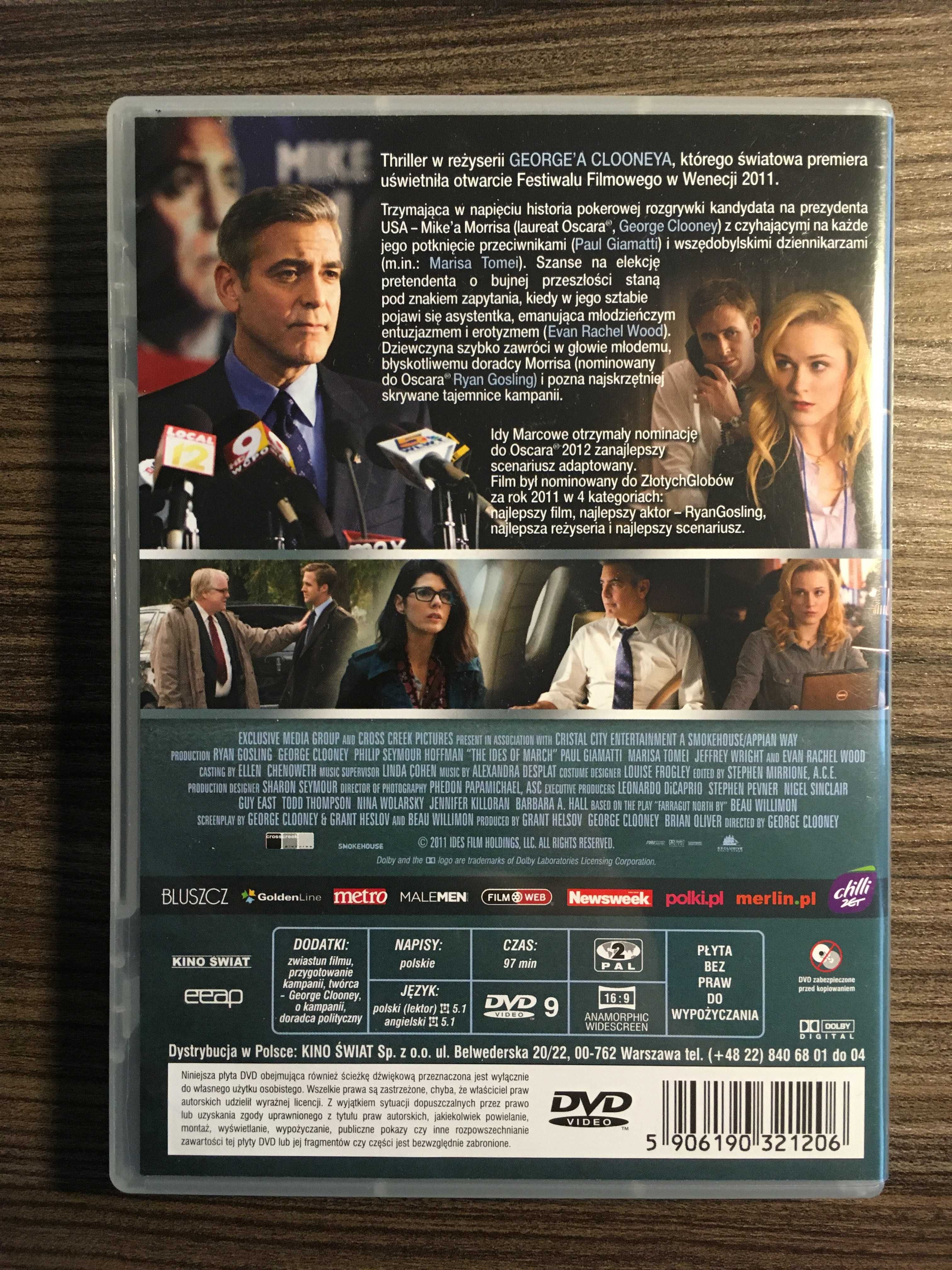 Film DVD "Idy Marcowe" (ang. The Ides Of March) (George Clooney)