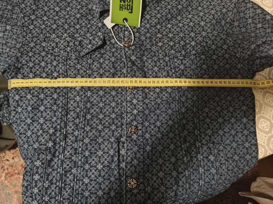 Жакет-сорочка джинс