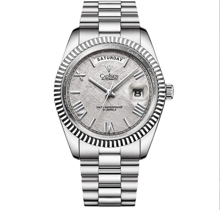 Годинник CADISEN Men's Automatic з резервом ходу Сапфірове Скло