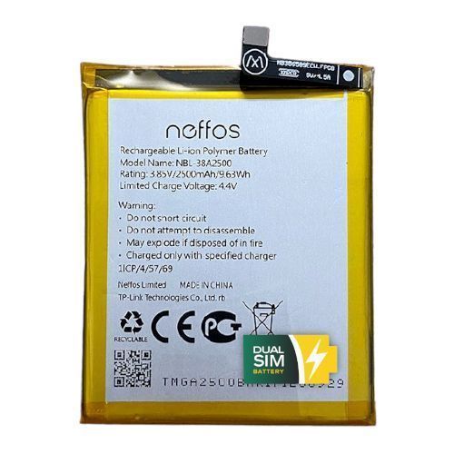 Нова батарея, акумуляторTP-Link NBL-38A2500 для Neffos X1 Lite