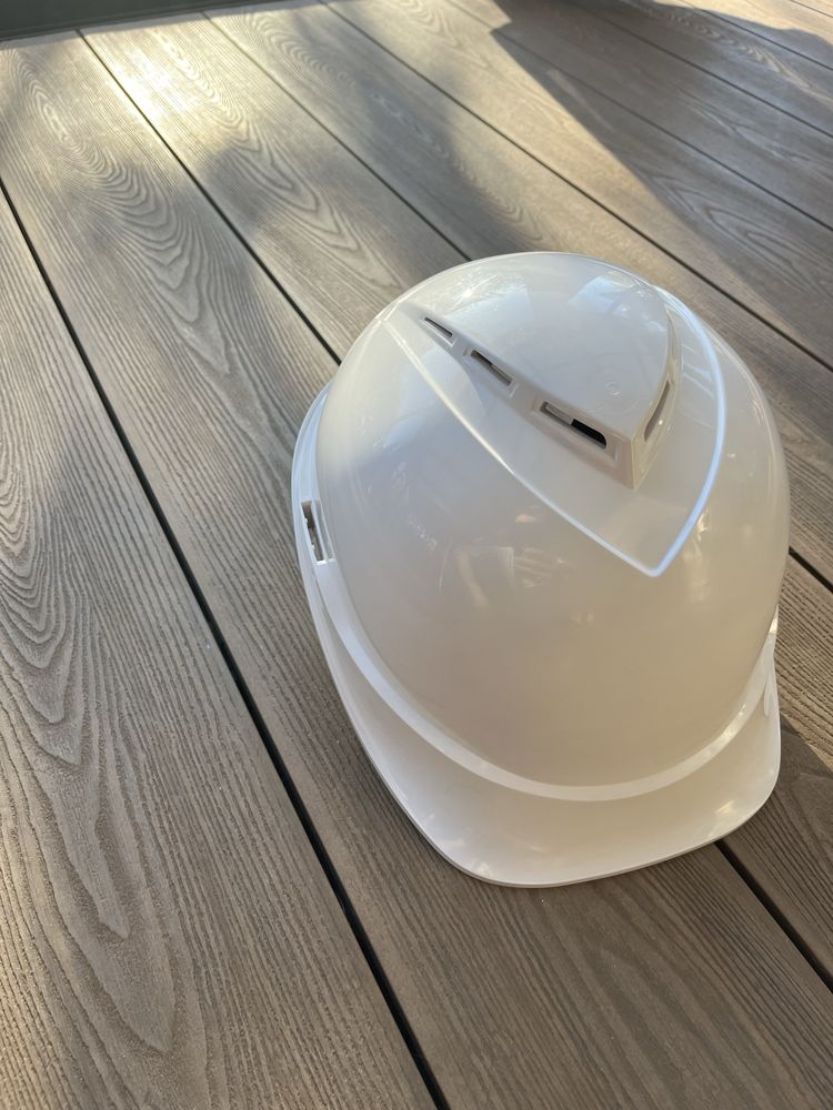 Kask budowlany biały