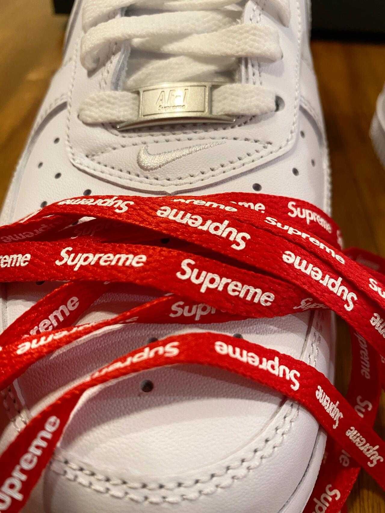 Buty Nike Air Force 1 X Supreme Czarny Damskie i Meskie Rozmiar.39