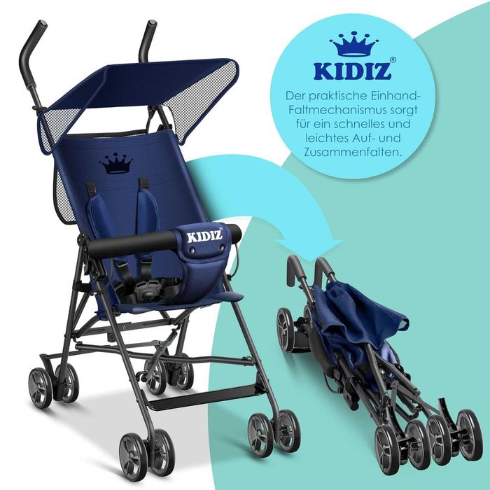 Nowy sportowy wózek składany / spacerówka / KIDIZ / City Buggy !8869!