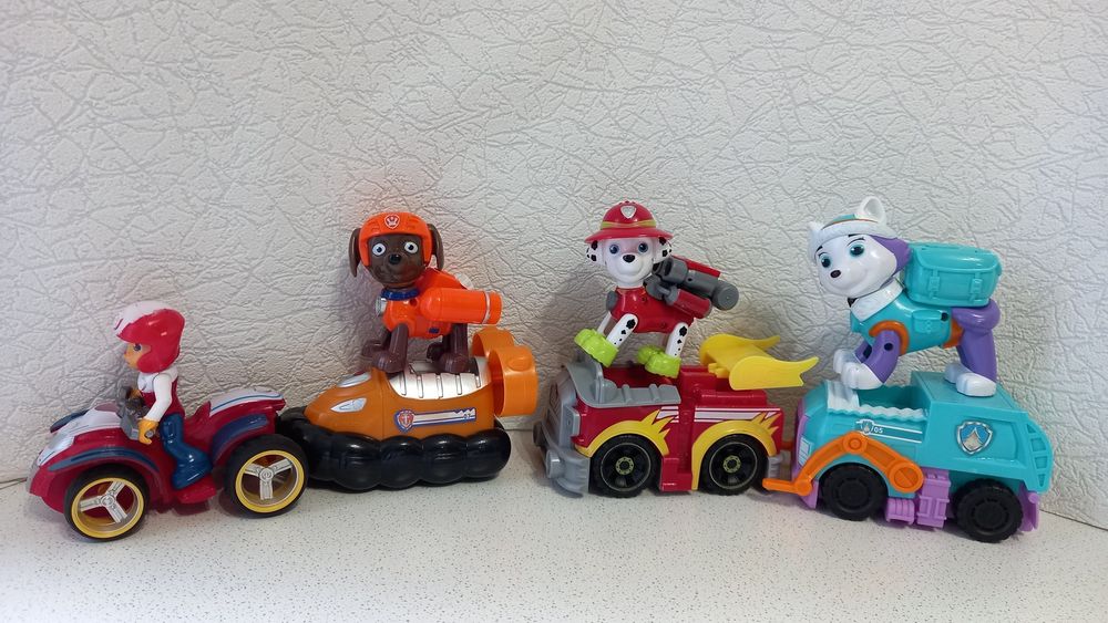 Маршал,Эверест,Зума, Райдер на машинах Щенячий патруль