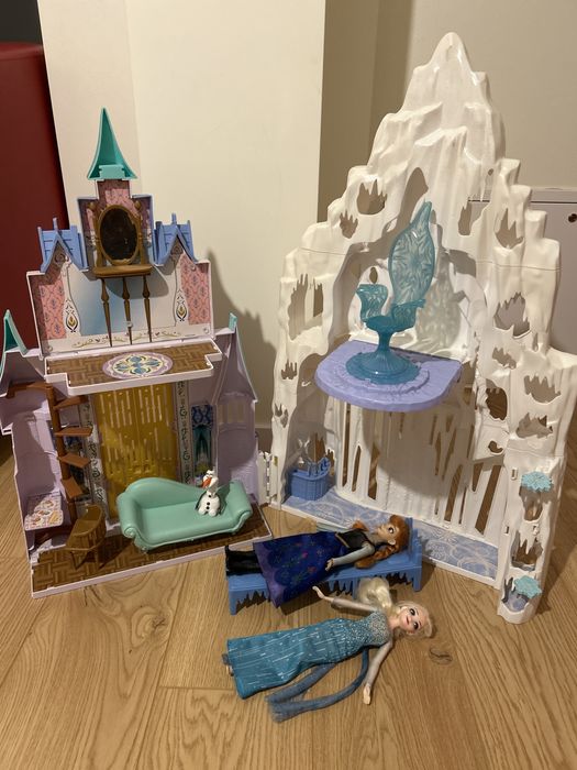 Duży domek dla lalek kraina lodu zamek anny elzy elsy mattel