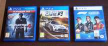 zestaw 3 gry ps4 ps5 stan płyt idealny Project Cars3 Uncharted F1 2021