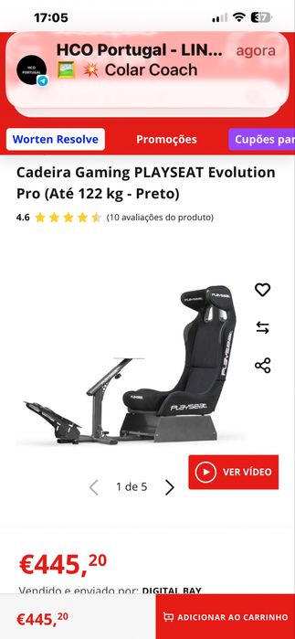Cadeira gaming jogos