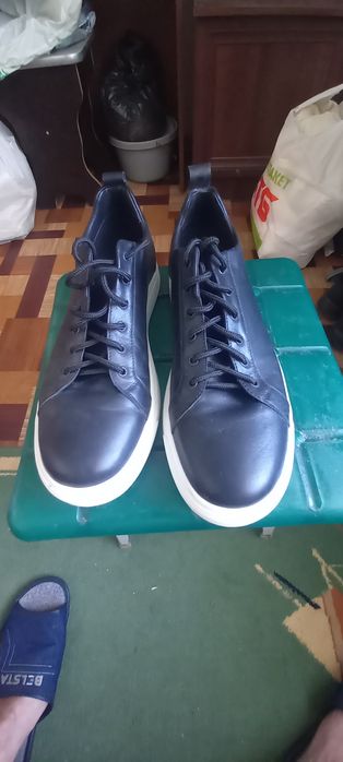 Шкіряні макасини, туфлі 27см.устілка