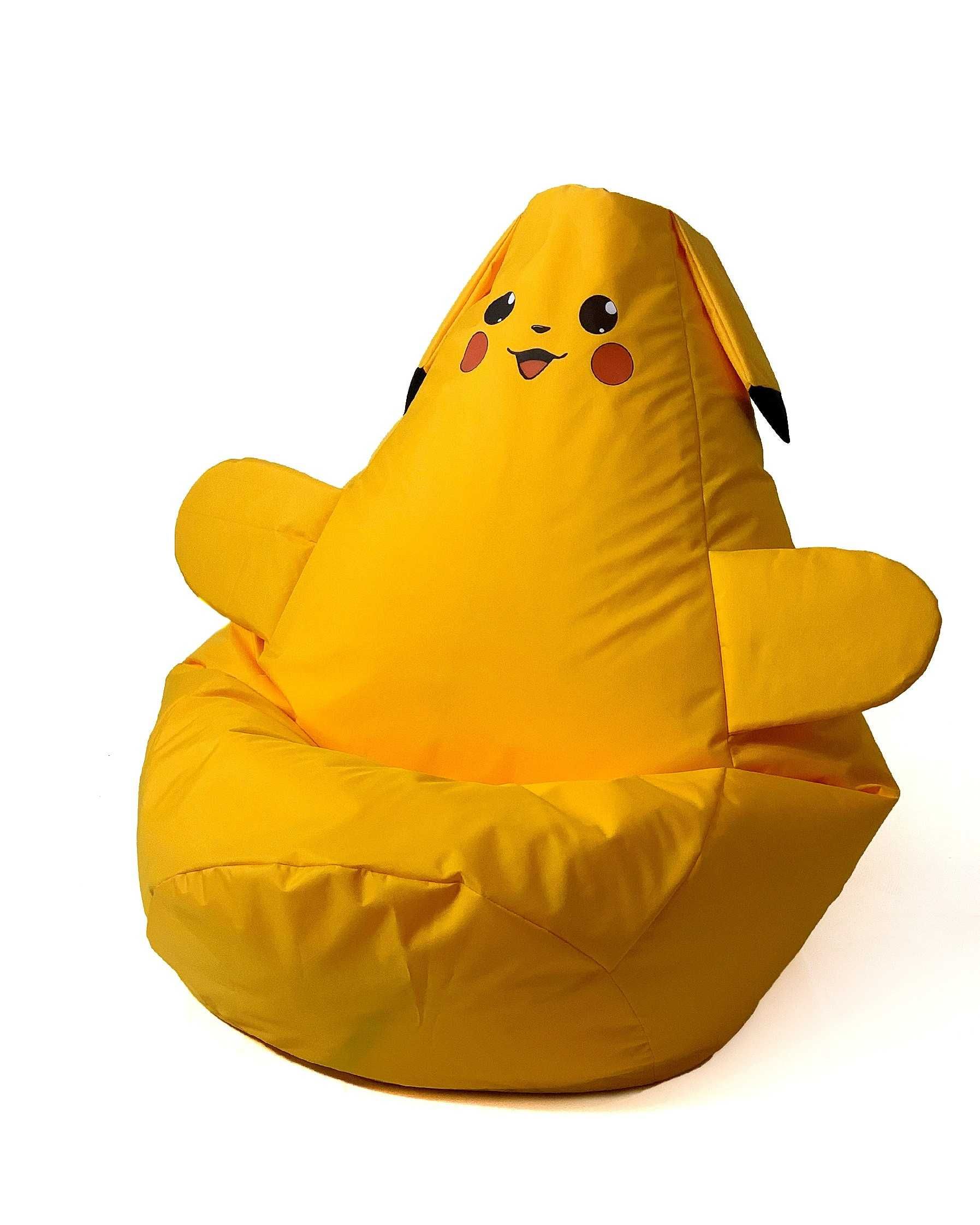 Śliczna i zabawna pufa dziecięca Pokemon Pikachu 105*80 na prezent