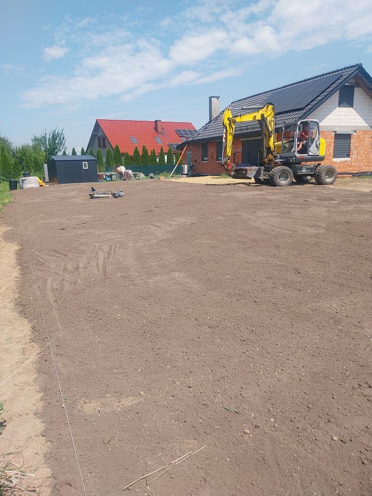 Prace Roboty Ziemne Usługi Koparką KoparkoŁadowarką Minikoparką