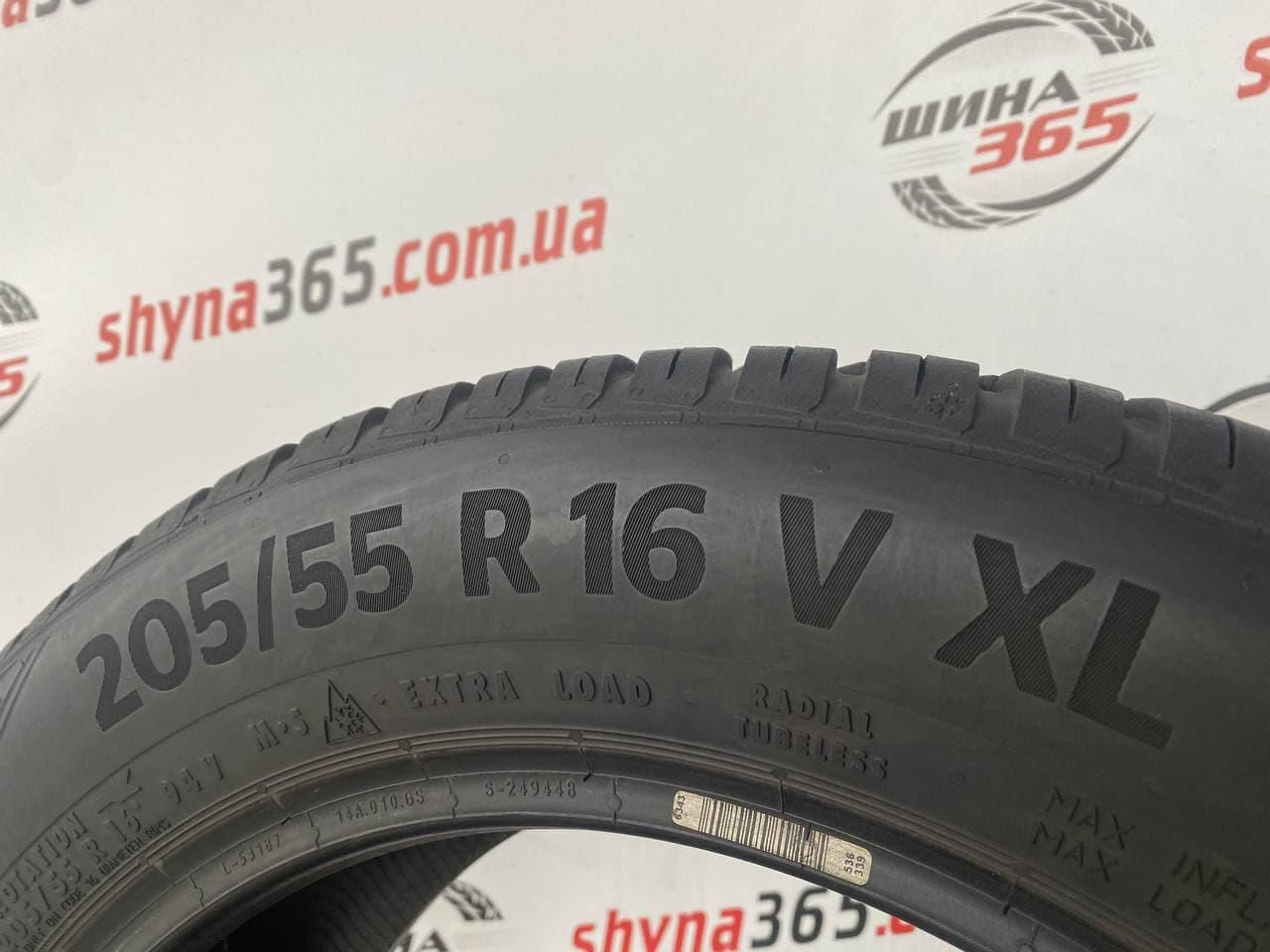 шини бу 205/55 r16 continental allseasoncontact 6mm