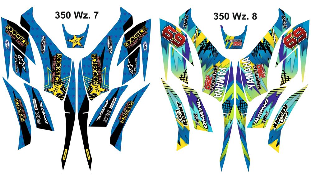 Naklejki Yamaha Raptor 350 700 okleina