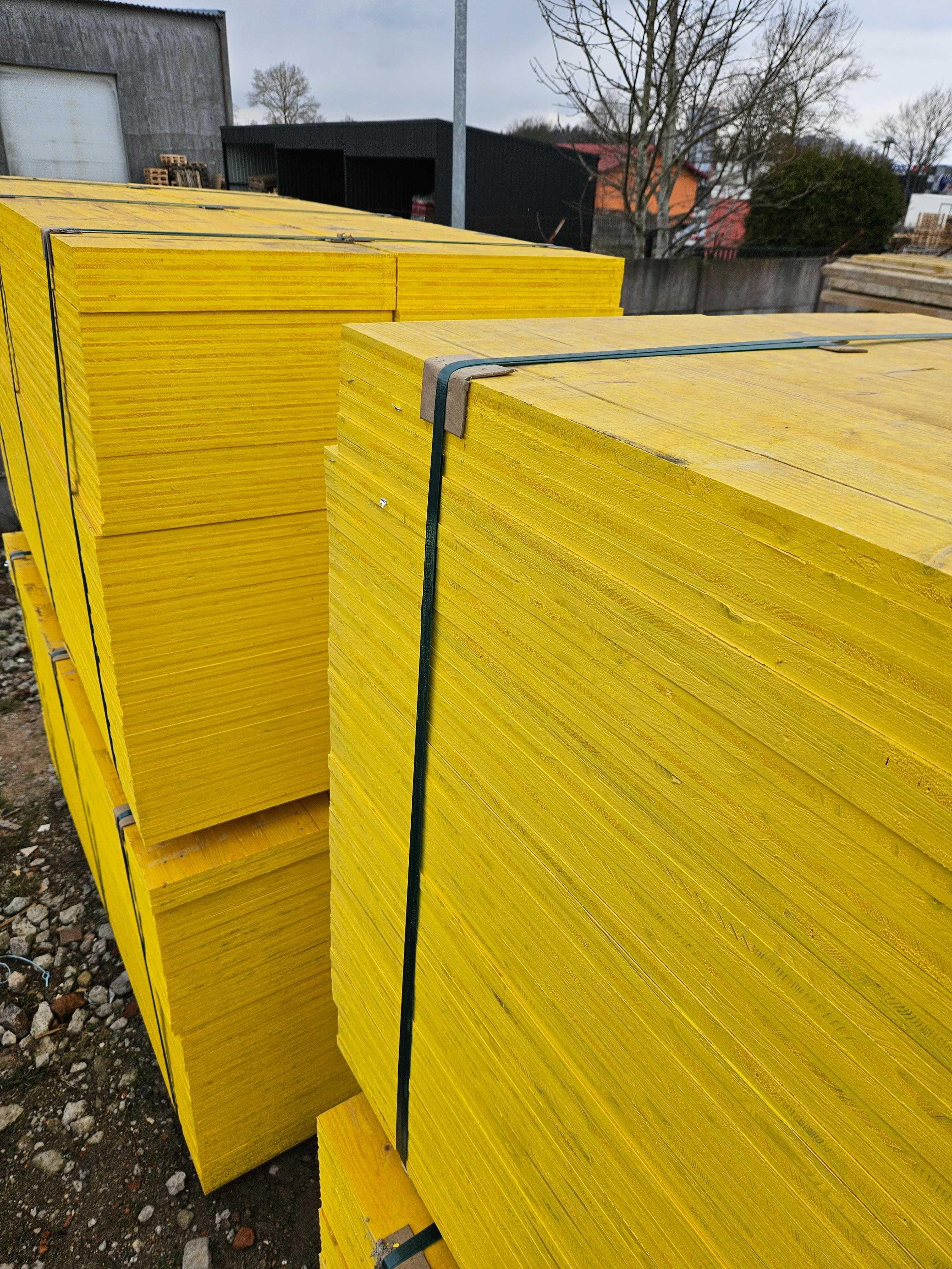 Płyta sklejka trójwarstwowa szantafle szalunkowa 50x200 grubość 21mm