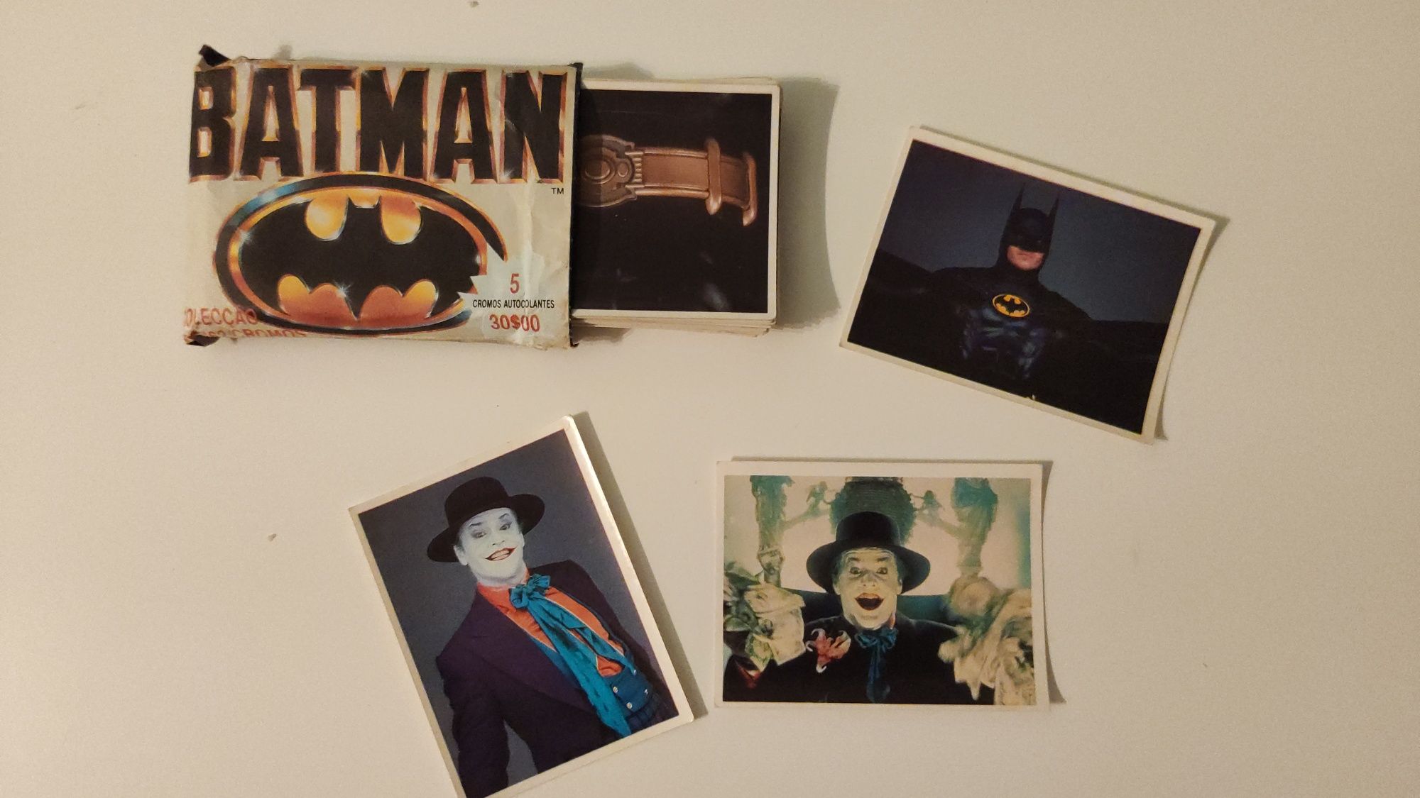 Cromos caderneta Batman 1988