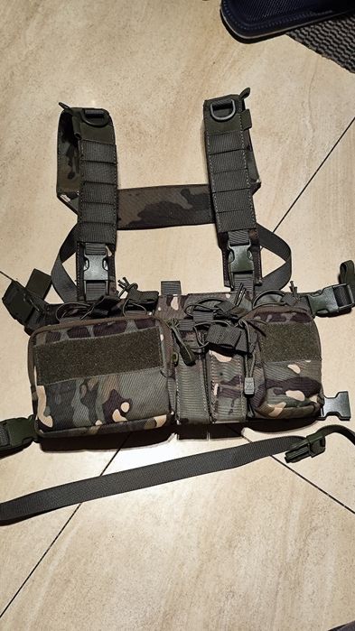 Chest rig / kamizelka taktyczna Multicam – 6 ladownic, 2x cargo