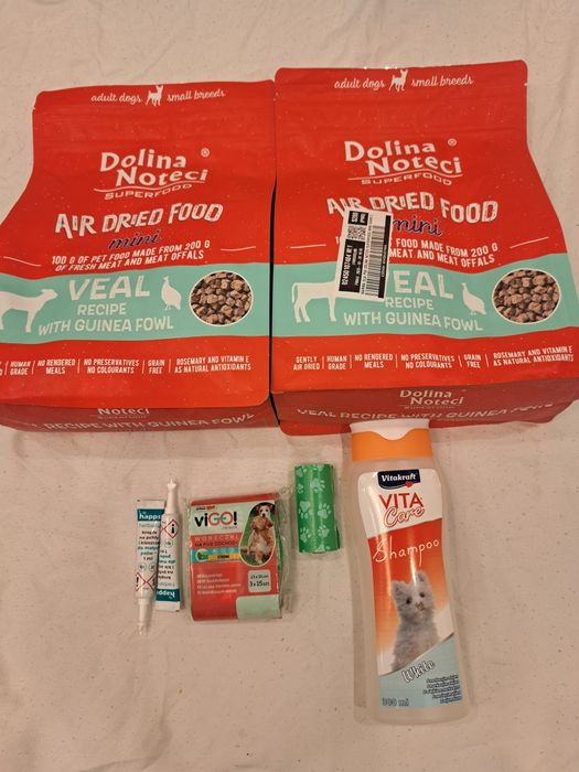 Dolina noteci karma dla psa suszona cielęcina z perliczką