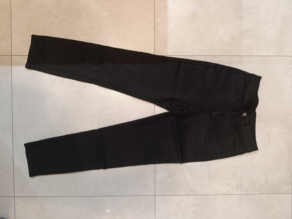 Eleganckie Nowe czarne jeansy skinny dla kobiet. S