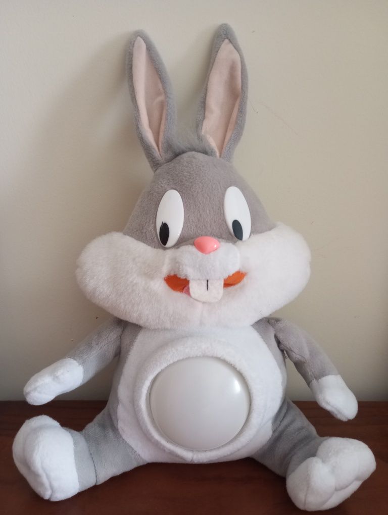 Peluche em forma de coelho com luz