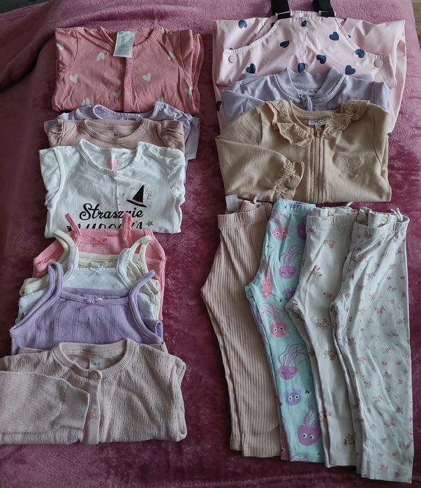Ubranka dla dziewczynki rozmiar 86 i 92