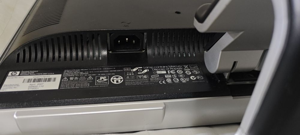 Monitor hp w1907v vga com som integrado