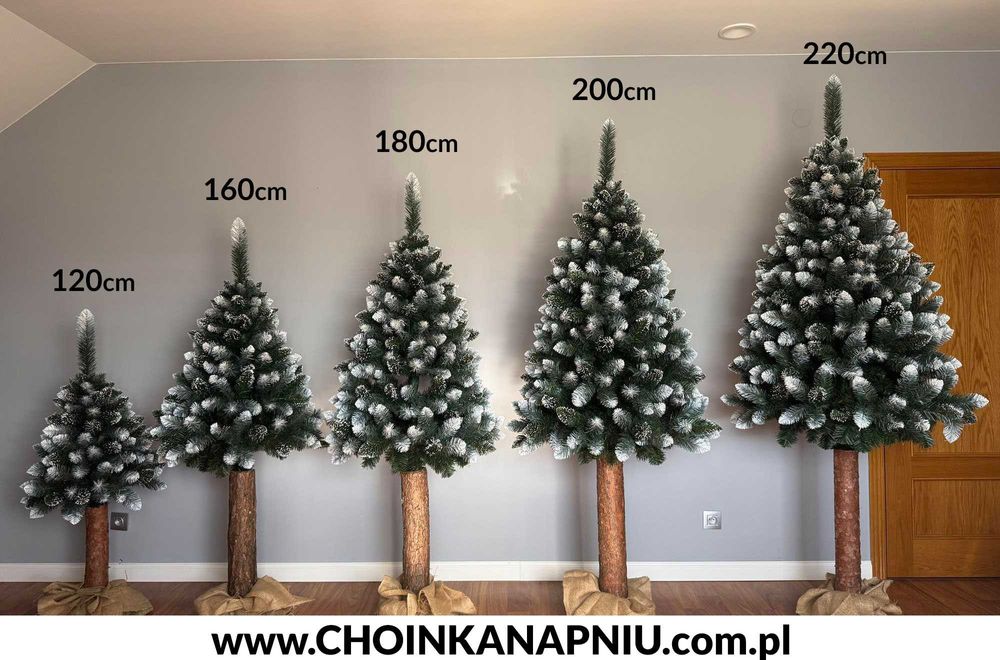 Sztuczna choinka na stojaku 160 cm 1,6 m gęsta jak prawdziwa 180 | 220
